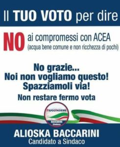 No Ai Compromessi Con Acea Programma Elettorale Fiuggi Insieme